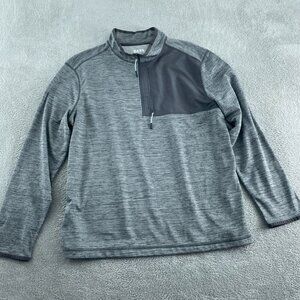 Bass Outdoor Climber Quarter Zip Pullover L Forged Iron Mens NWT 0026